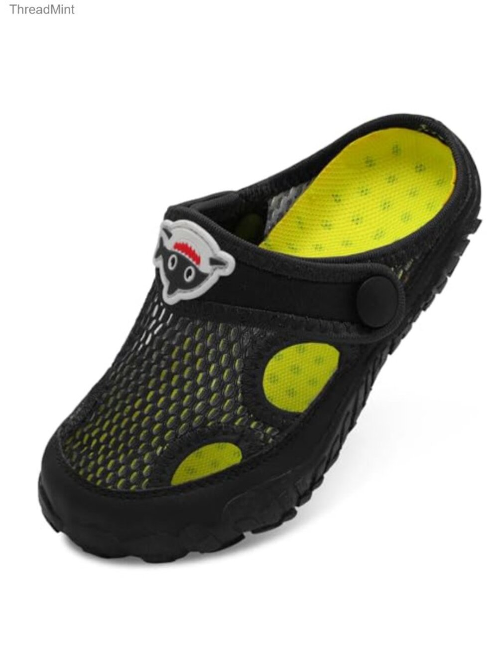 Kids Water Shoes Dual-Wear Quick Dry Wide Toe Slide Sandals for Beach Pool Swim